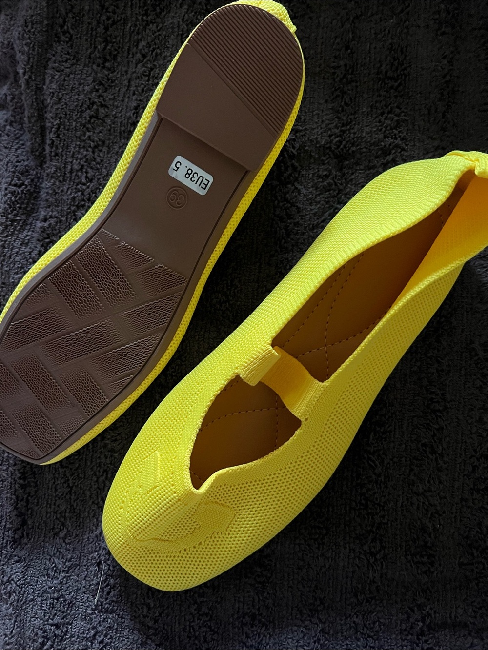 Yellow  Flats with Elastic